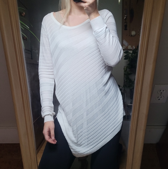 Apt. 9 Sweaters - Asymmetrical White Sweater